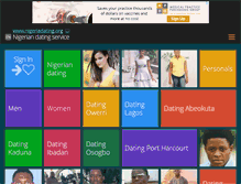 Tablet Screenshot of nigeriadating.org